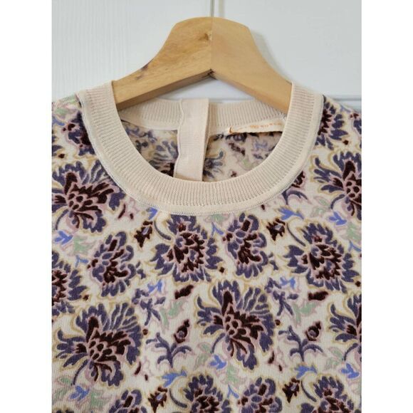Tory Burch Floral Print Merino Wool Sweater XS - Picture 5 of 10